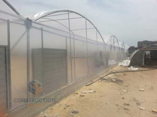 Nursery propagation greenhouse using ConstructionMart anti-fog polycarbonate sheets