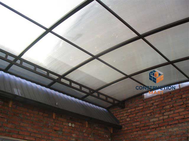  Roof skylight project using Constructionmart four wall polycarbonate sheets for natural lighting and insulation