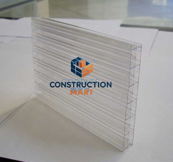  X-shaped crystal polycarbonate sheet by Constructionmart designed for sports and recreation facilities, offering strong structural support and visual brightness.