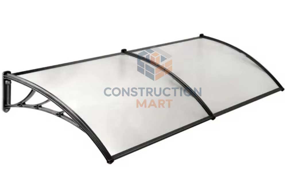 Two connected DIY mini awning canopies on a white background, suitable for door or window weather protection